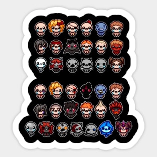 Binding of Isaac - Characters Sticker